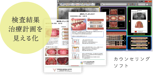 カウンセリングソフト（検査結果治療計画を見える化）